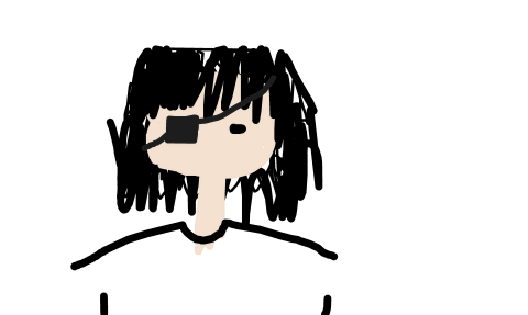 带黑眼罩的短发女 by 心碎喵喵露 2026/3/28